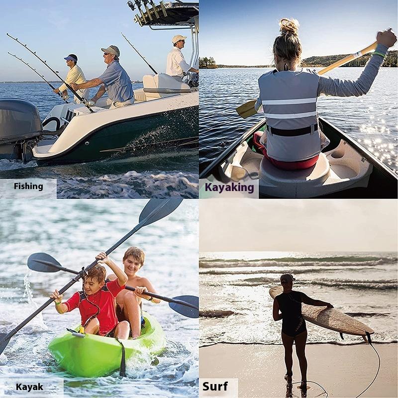 Fishing Kayak Paddle Leash - Регулируемый эластичный ремешок для удочки для