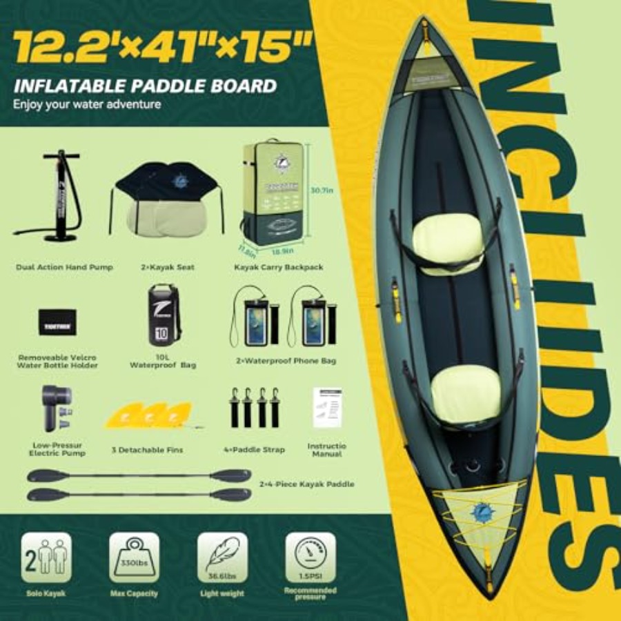 Надувной туристический каяк дл – обзор и цена Fishing Kayak Seat