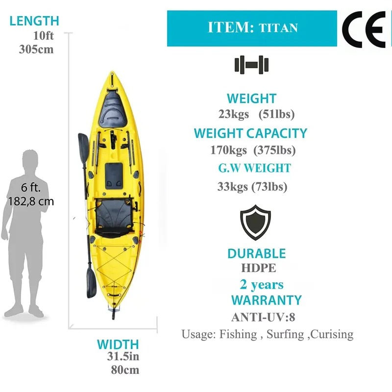 10-футовый одноместный рыболов – обзор и цена Fishing Kayak Seat